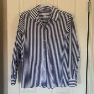 Foxcroft Wrinkle-Free Striped Shirt Size 12
